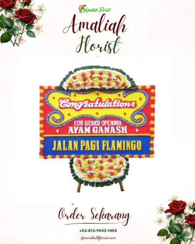 Bunga Papan Congratulation di Gejlig